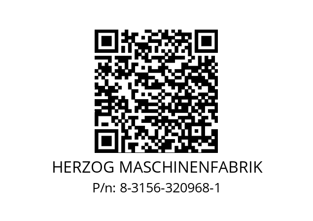   HERZOG MASCHINENFABRIK 8-3156-320968-1