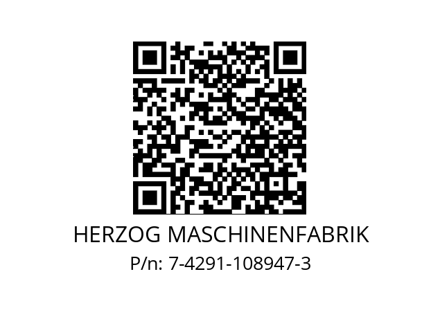   HERZOG MASCHINENFABRIK 7-4291-108947-3