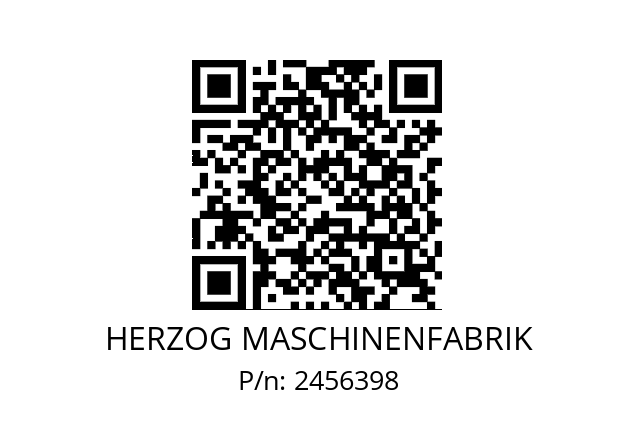   HERZOG MASCHINENFABRIK 2456398