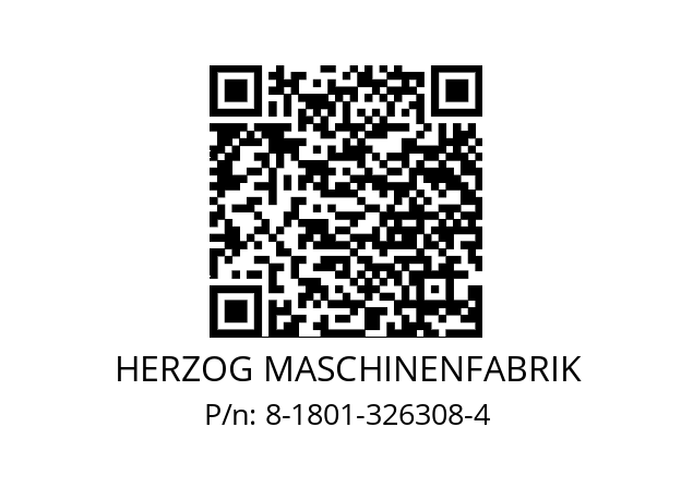   HERZOG MASCHINENFABRIK 8-1801-326308-4