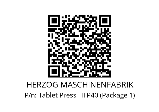   HERZOG MASCHINENFABRIK Tablet Press HTP40 (Package 1)