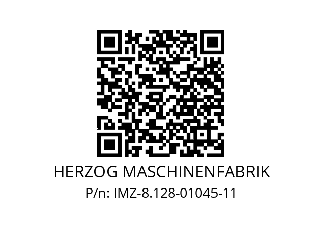   HERZOG MASCHINENFABRIK IMZ-8.128-01045-11