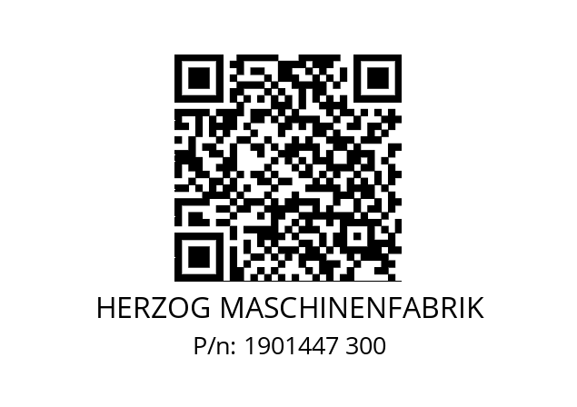   HERZOG MASCHINENFABRIK 1901447 300