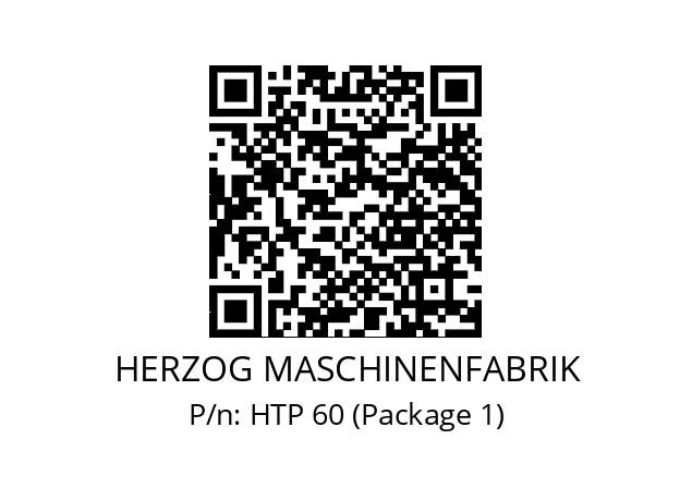   HERZOG MASCHINENFABRIK HTP 60 (Package 1)