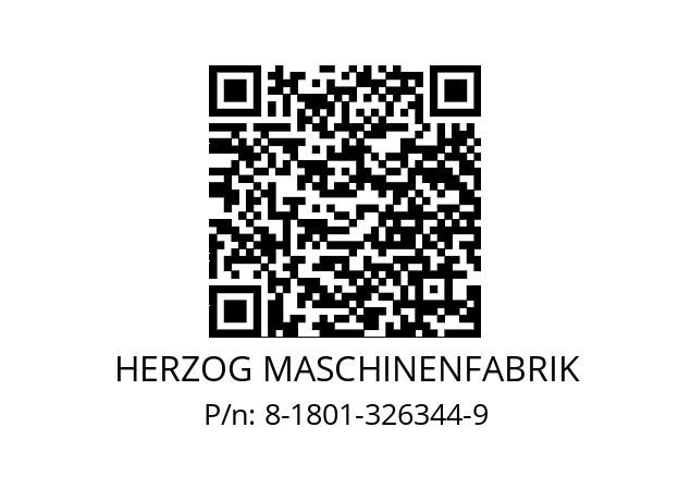   HERZOG MASCHINENFABRIK 8-1801-326344-9