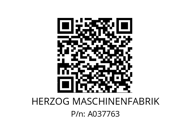   HERZOG MASCHINENFABRIK A037763