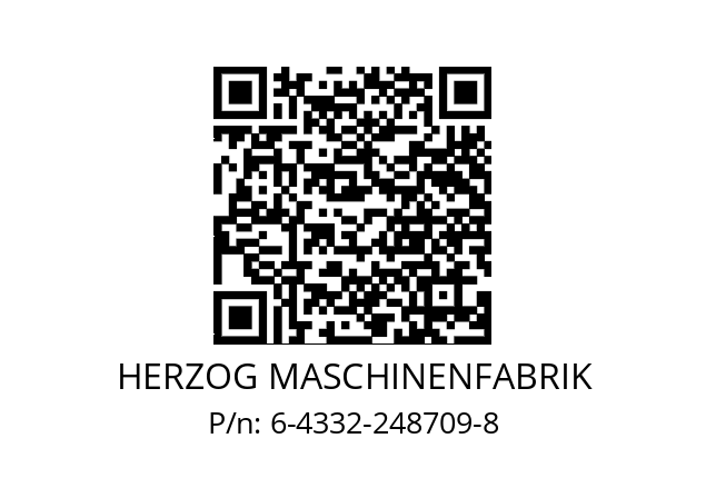   HERZOG MASCHINENFABRIK 6-4332-248709-8