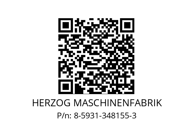   HERZOG MASCHINENFABRIK 8-5931-348155-3