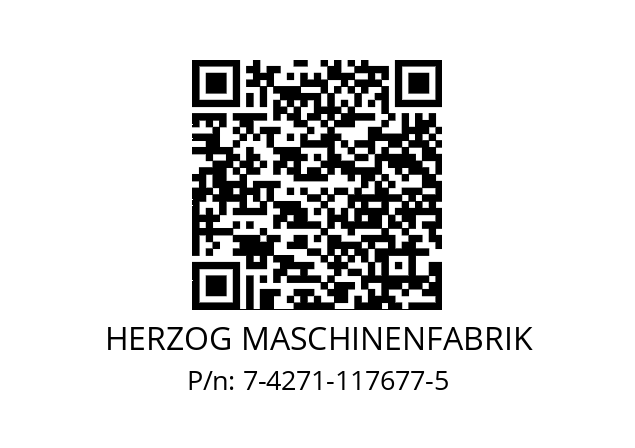   HERZOG MASCHINENFABRIK 7-4271-117677-5