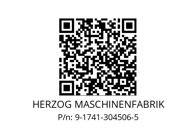   HERZOG MASCHINENFABRIK 9-1741-304506-5