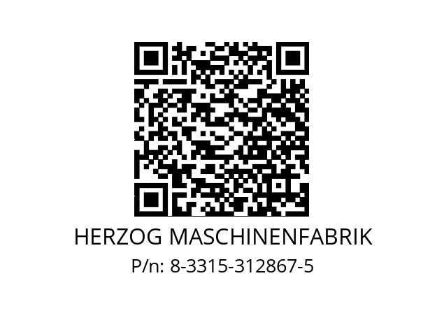   HERZOG MASCHINENFABRIK 8-3315-312867-5