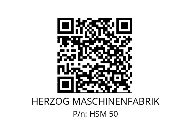   HERZOG MASCHINENFABRIK HSM 50