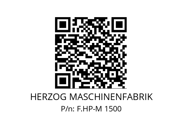   HERZOG MASCHINENFABRIK F.HP-M 1500