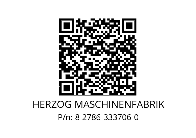   HERZOG MASCHINENFABRIK 8-2786-333706-0