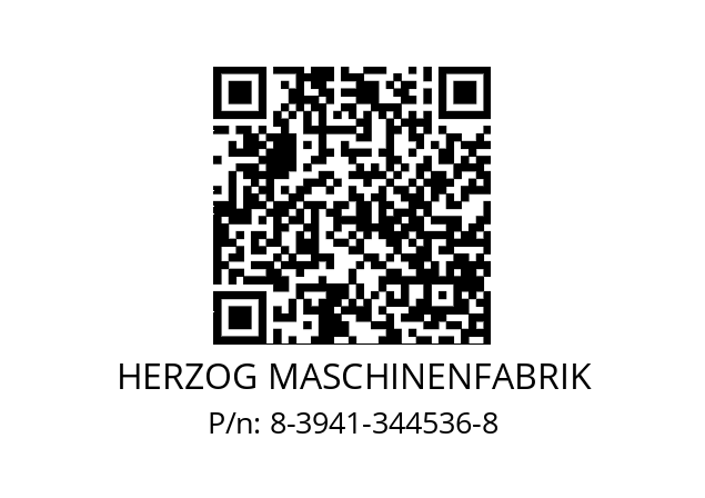   HERZOG MASCHINENFABRIK 8-3941-344536-8