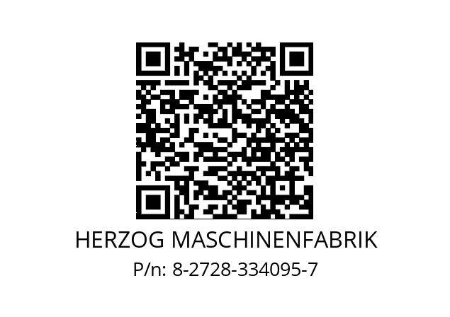   HERZOG MASCHINENFABRIK 8-2728-334095-7