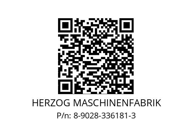   HERZOG MASCHINENFABRIK 8-9028-336181-3