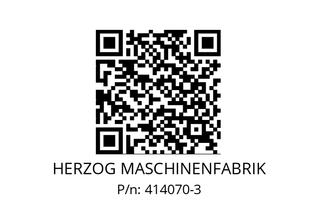   HERZOG MASCHINENFABRIK 414070-3