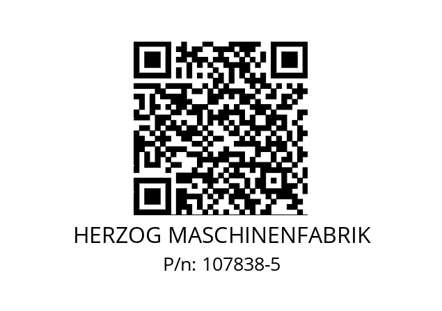   HERZOG MASCHINENFABRIK 107838-5