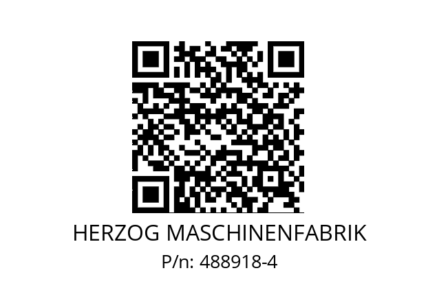   HERZOG MASCHINENFABRIK 488918-4