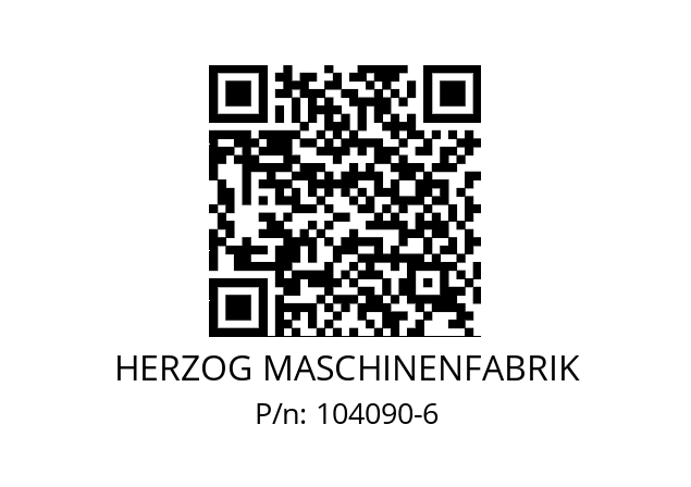   HERZOG MASCHINENFABRIK 104090-6