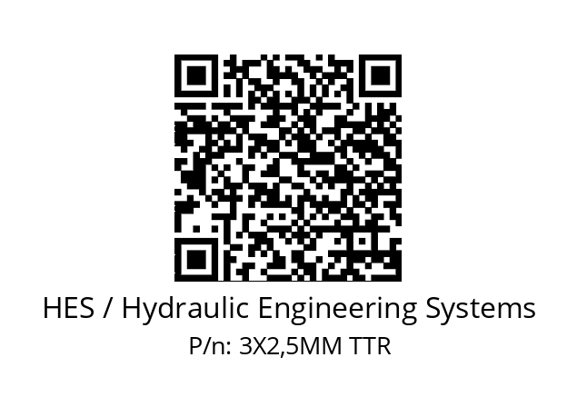   HES / Hydraulic Engineering Systems 3X2,5MM TTR