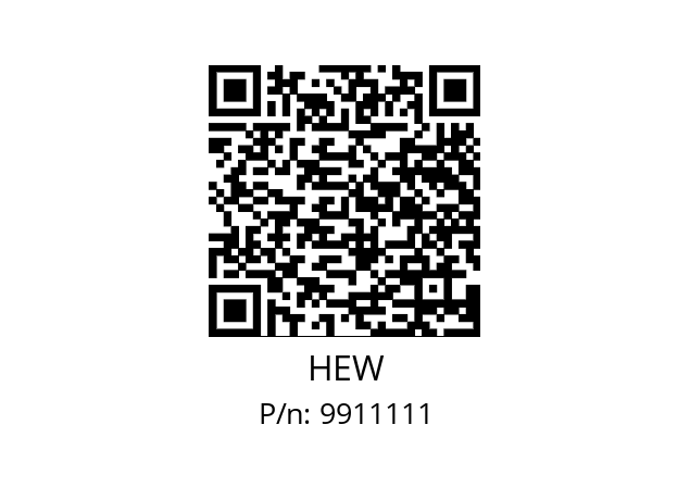   HEW 9911111