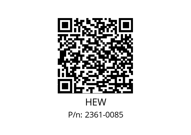   HEW 2361-0085