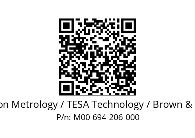   Hexagon Metrology / TESA Technology / Brown & Sharpe M00-694-206-000