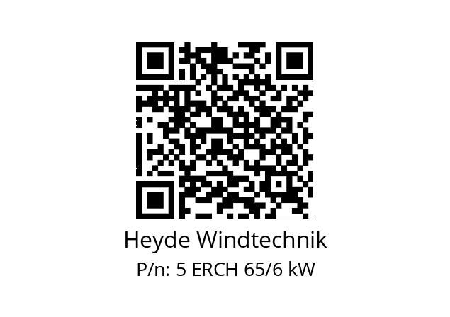   Heyde Windtechnik 5 ERCH 65/6 kW