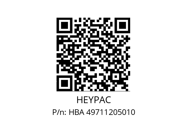   HEYPAC HBA 49711205010