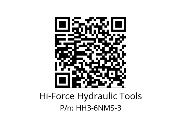   Hi-Force Hydraulic Tools HH3-6NMS-3