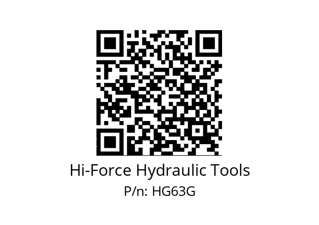   Hi-Force Hydraulic Tools HG63G