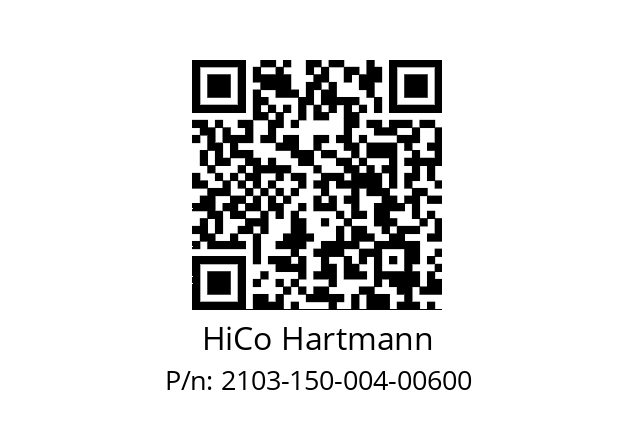   HiCo Hartmann 2103-150-004-00600