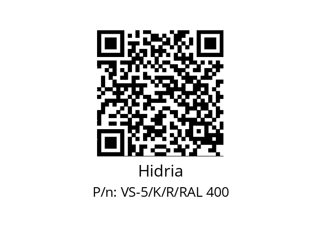   Hidria VS-5/K/R/RAL 400