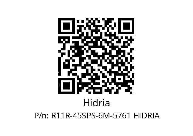   Hidria R11R-45SPS-6M-5761 HIDRIA