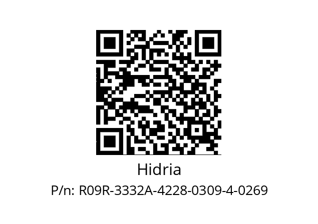   Hidria R09R-3332A-4228-0309-4-0269