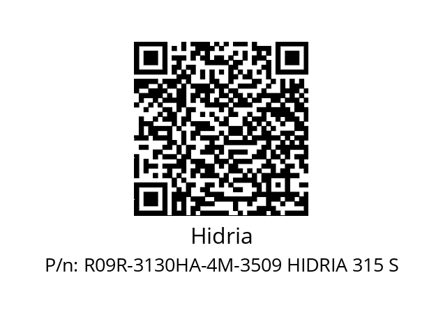   Hidria R09R-3130HA-4M-3509 HIDRIA 315 S