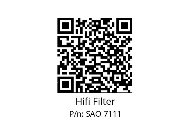   Hifi Filter SAO 7111