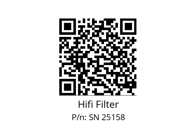   Hifi Filter SN 25158