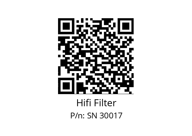   Hifi Filter SN 30017