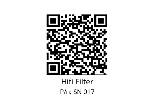   Hifi Filter SN 017