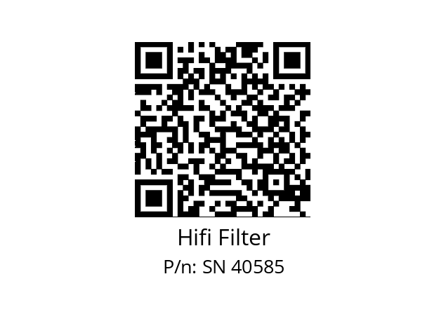   Hifi Filter SN 40585