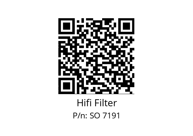   Hifi Filter SO 7191