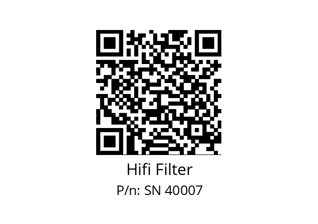   Hifi Filter SN 40007