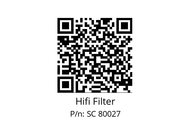   Hifi Filter SC 80027