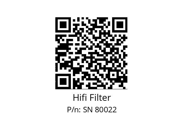   Hifi Filter SN 80022