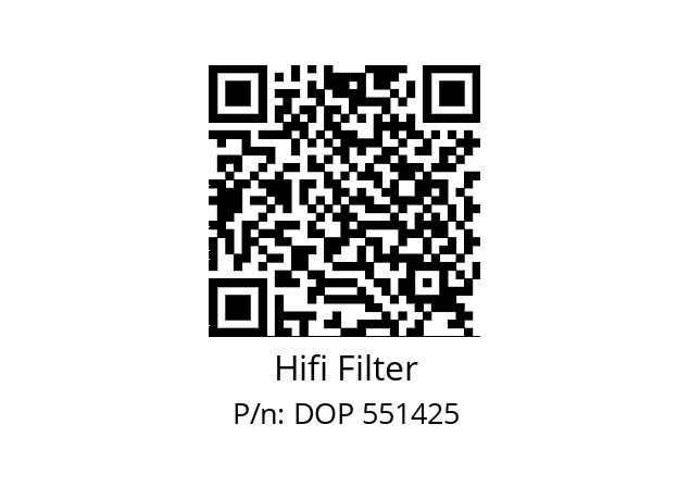   Hifi Filter DOP 551425