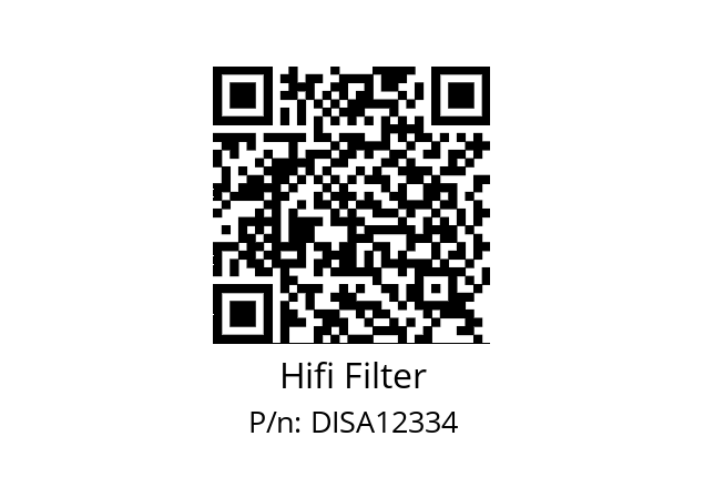   Hifi Filter DISA12334