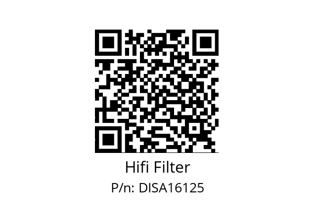   Hifi Filter DISA16125